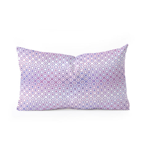 Kaleiope Studio Funky Pink and Purple Squares Oblong Throw Pillow