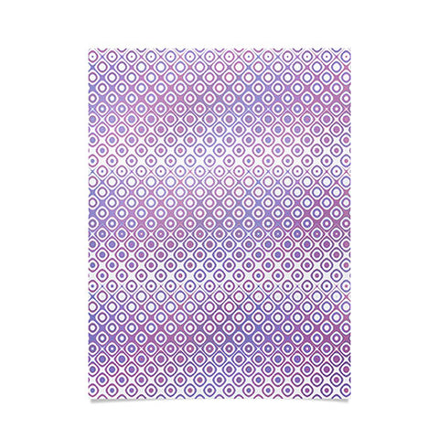 Kaleiope Studio Funky Pink and Purple Squares Poster