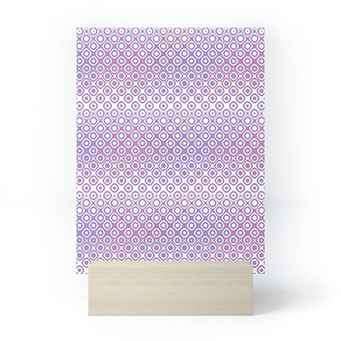 Kaleiope Studio Funky Pink and Purple Squares Mini Art Print