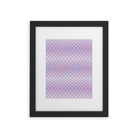 Kaleiope Studio Funky Pink and Purple Squares Framed Art Print