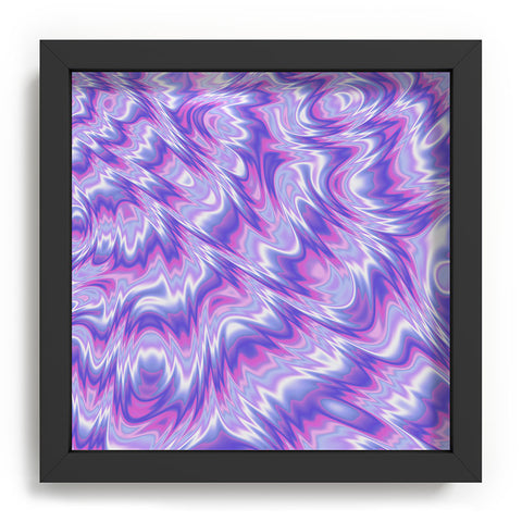 Kaleiope Studio Funky Purple Fractal Texture Recessed Framing Square