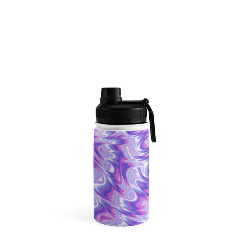 Kaleiope Studio Funky Purple Fractal Texture Water Bottle