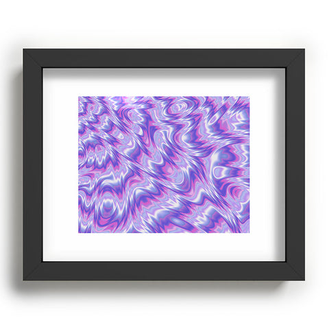 Kaleiope Studio Funky Purple Fractal Texture Recessed Framing Rectangle