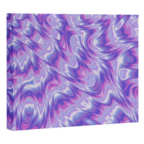 Kaleiope Studio Funky Purple Fractal Texture Art Canvas