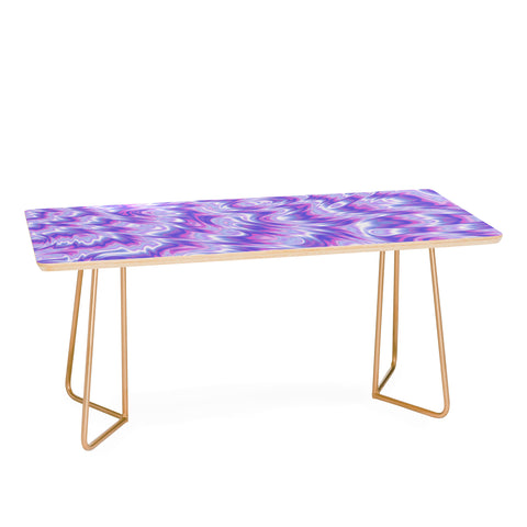 Kaleiope Studio Funky Purple Fractal Texture Coffee Table