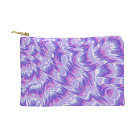 Kaleiope Studio Funky Purple Fractal Texture Pouch