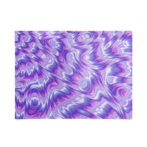Kaleiope Studio Funky Purple Fractal Texture Poster
