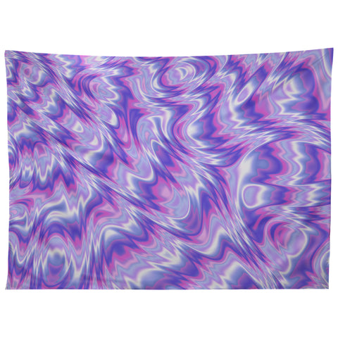 Kaleiope Studio Funky Purple Fractal Texture Tapestry