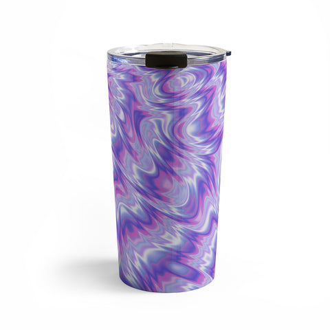 Kaleiope Studio Funky Purple Fractal Texture Travel Mug