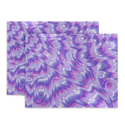 Kaleiope Studio Funky Purple Fractal Texture Placemat