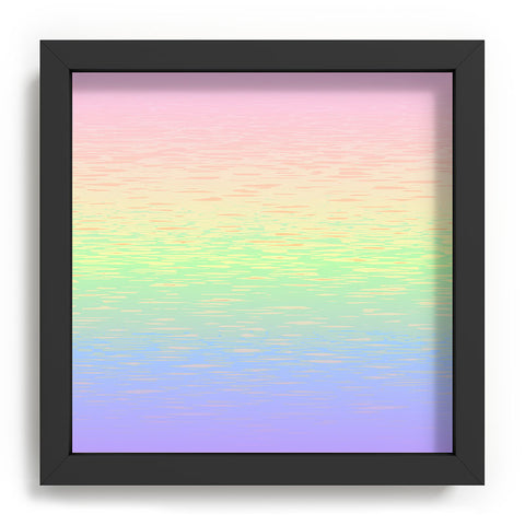 Kaleiope Studio Groovy Boho Pastel Rainbow Recessed Framing Square