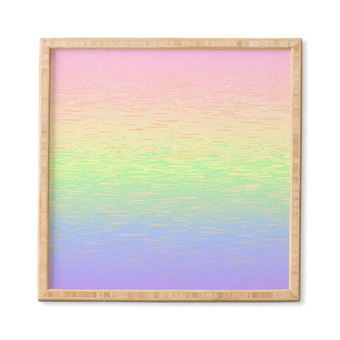 Kaleiope Studio Groovy Boho Pastel Rainbow Framed Wall Art