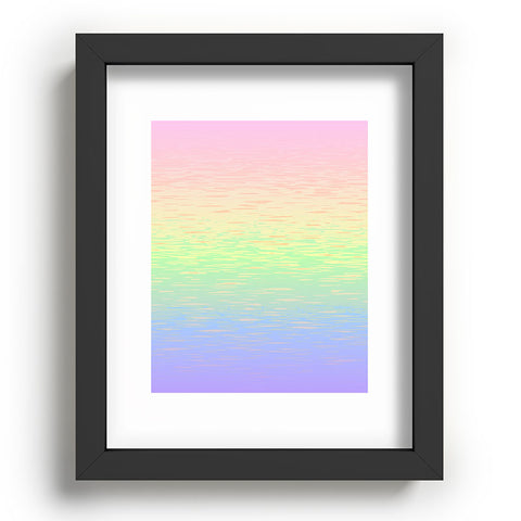 Kaleiope Studio Groovy Boho Pastel Rainbow Recessed Framing Rectangle