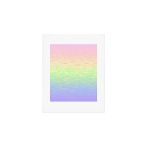Kaleiope Studio Groovy Boho Pastel Rainbow Art Print