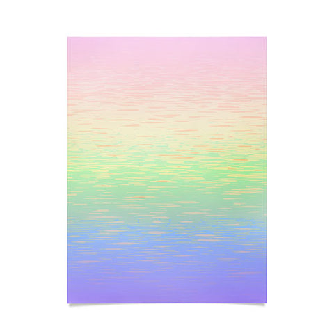 Kaleiope Studio Groovy Boho Pastel Rainbow Poster