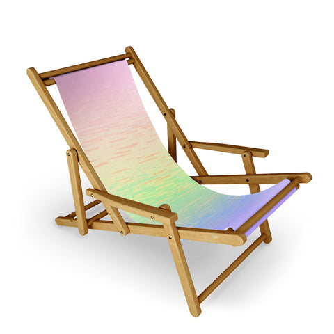 Kaleiope Studio Groovy Boho Pastel Rainbow Sling Chair