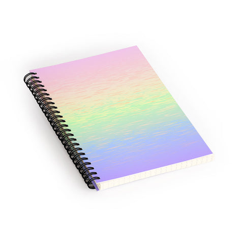 Kaleiope Studio Groovy Boho Pastel Rainbow Spiral Notebook