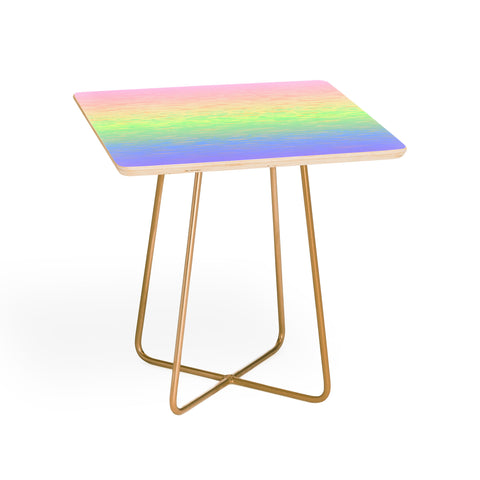 Kaleiope Studio Groovy Boho Pastel Rainbow Side Table