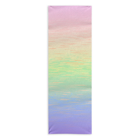 Kaleiope Studio Groovy Boho Pastel Rainbow Yoga Towel