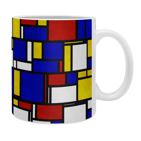 Kaleiope Studio Groovy Modern Mondrian Pattern Coffee Mug