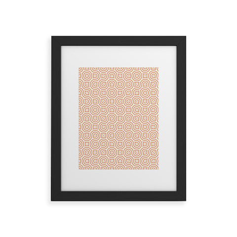 Kaleiope Studio Groovy Truchet Tiles Framed Art Print