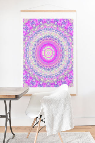 Kaleiope Studio Groovy Vibrant Mandala Art Print And Hanger