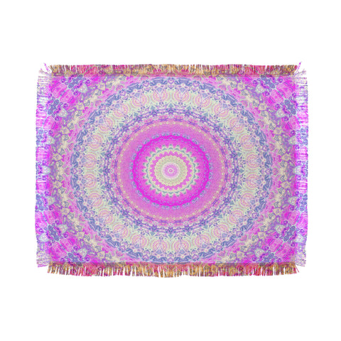 Kaleiope Studio Groovy Vibrant Mandala Throw Blanket