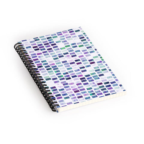 Kaleiope Studio Grungy Jewel Tone Tiles Spiral Notebook