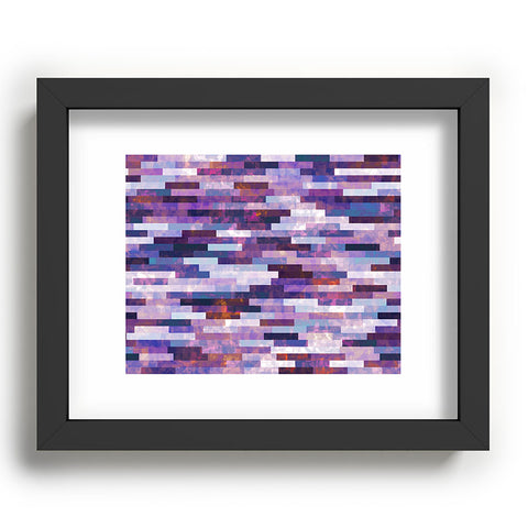 Kaleiope Studio Grungy Purple Tiles Recessed Framing Rectangle