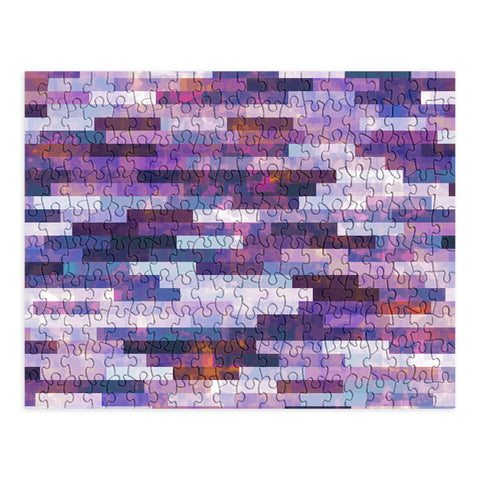 Kaleiope Studio Grungy Purple Tiles Puzzle