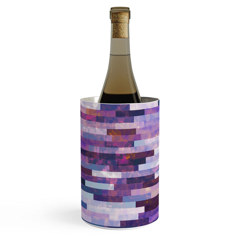 Kaleiope Studio Grungy Purple Tiles Wine Chiller