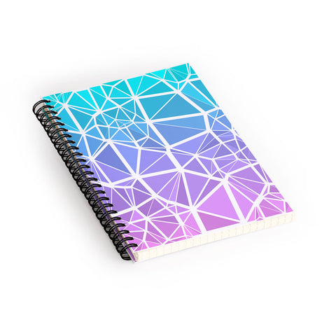 Kaleiope Studio Jewel Tone Low Poly Gradient Spiral Notebook
