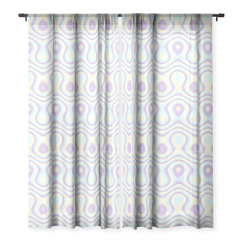 Kaleiope Studio Modern Colorful Funky Pattern Sheer Window Curtain