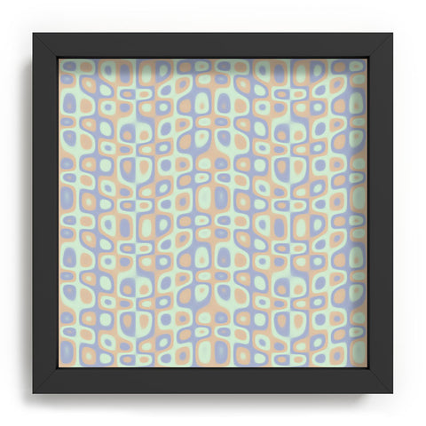 Kaleiope Studio Modern Colorful Groovy Pattern Recessed Framing Square