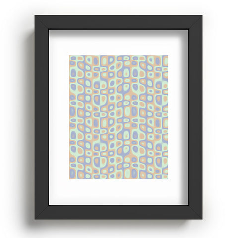 Kaleiope Studio Modern Colorful Groovy Pattern Recessed Framing Rectangle