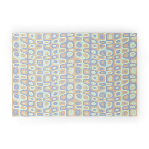 Kaleiope Studio Modern Colorful Groovy Pattern Welcome Mat