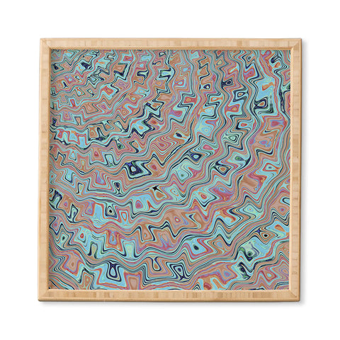 Kaleiope Studio Muted Colorful Boho Squiggles Framed Wall Art