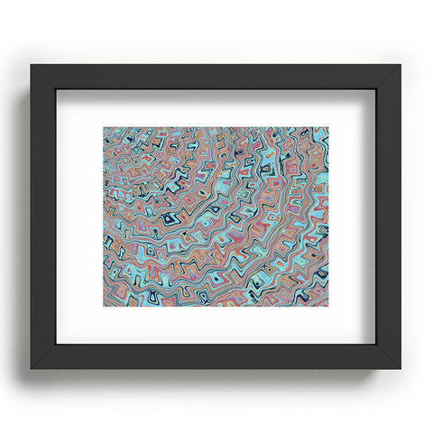 Kaleiope Studio Muted Colorful Boho Squiggles Recessed Framing Rectangle