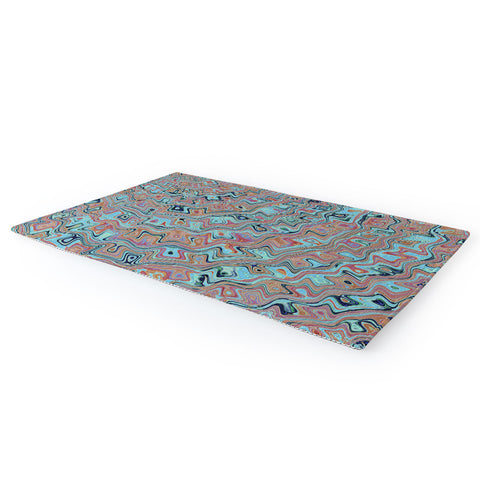 Kaleiope Studio Muted Colorful Boho Squiggles Area Rug