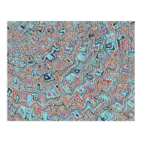 Kaleiope Studio Muted Colorful Boho Squiggles Puzzle