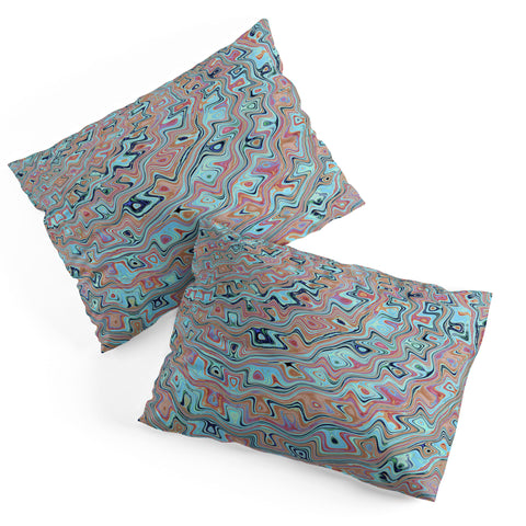 Kaleiope Studio Muted Colorful Boho Squiggles Pillow Shams