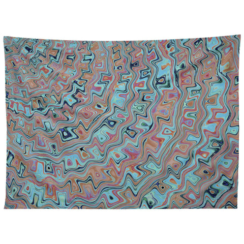 Kaleiope Studio Muted Colorful Boho Squiggles Tapestry