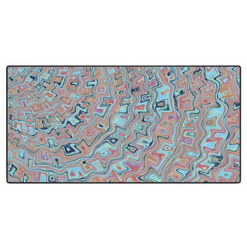 Kaleiope Studio Muted Colorful Boho Squiggles Desk Mat