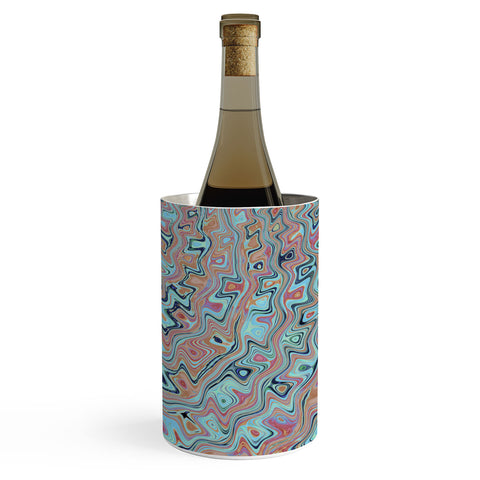 Kaleiope Studio Muted Colorful Boho Squiggles Wine Chiller
