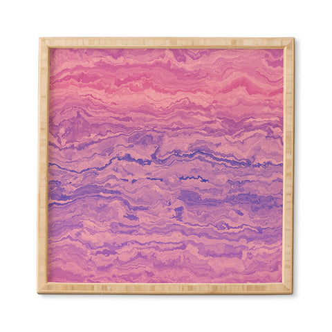 Kaleiope Studio Muted Marbled Gradient Framed Wall Art