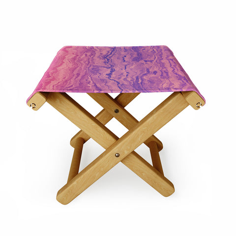 Kaleiope Studio Muted Marbled Gradient Folding Stool