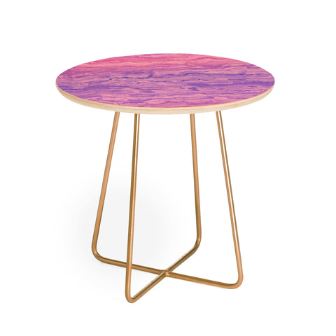 Kaleiope Studio Muted Marbled Gradient Round Side Table