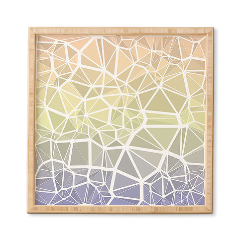 Kaleiope Studio Muted Pastel Low Poly Gradient Framed Wall Art