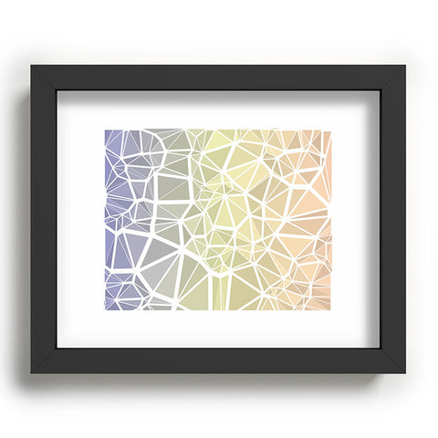 Kaleiope Studio Muted Pastel Low Poly Gradient Recessed Framing Rectangle