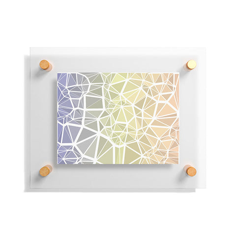 Kaleiope Studio Muted Pastel Low Poly Gradient Floating Acrylic Print